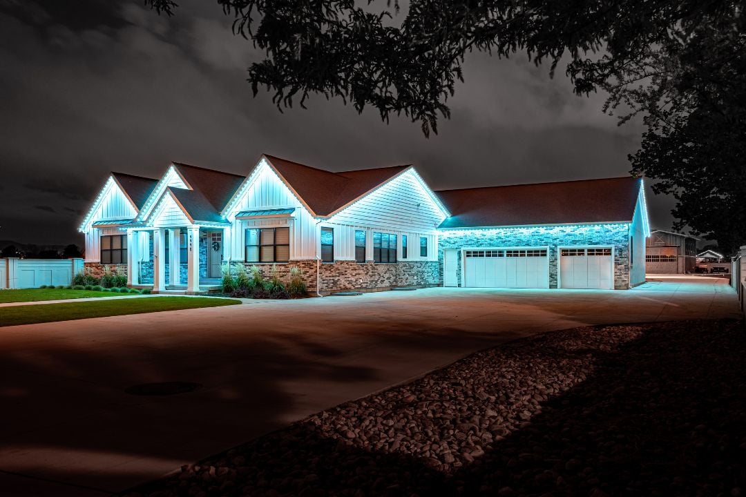 home with Trimlight's LED permanent lights