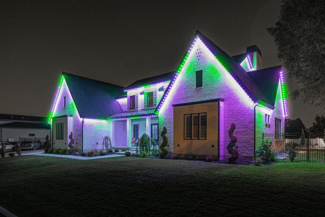 A gif that goes through all the Trimlight Halloween patterns.