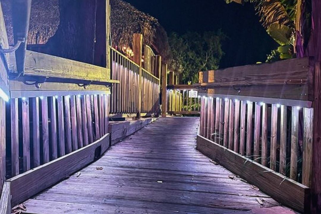 Patio path fence lighting 2