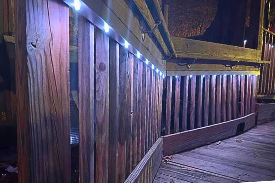 Patio path fence lighting