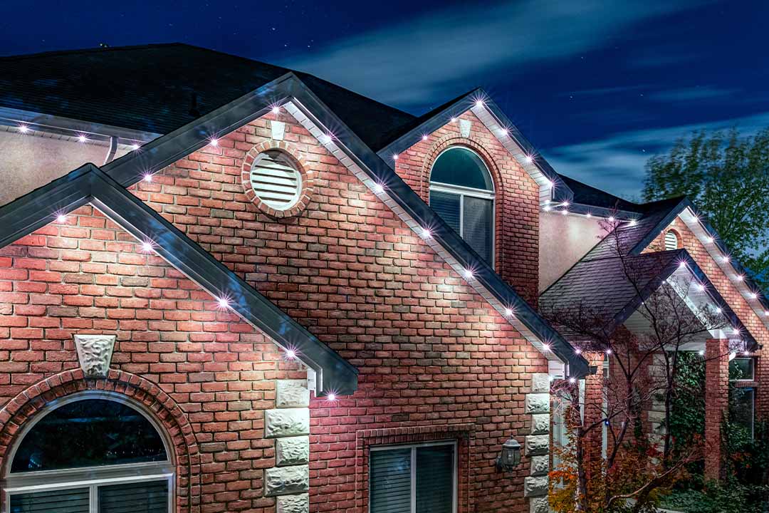 white accent lighting for home security