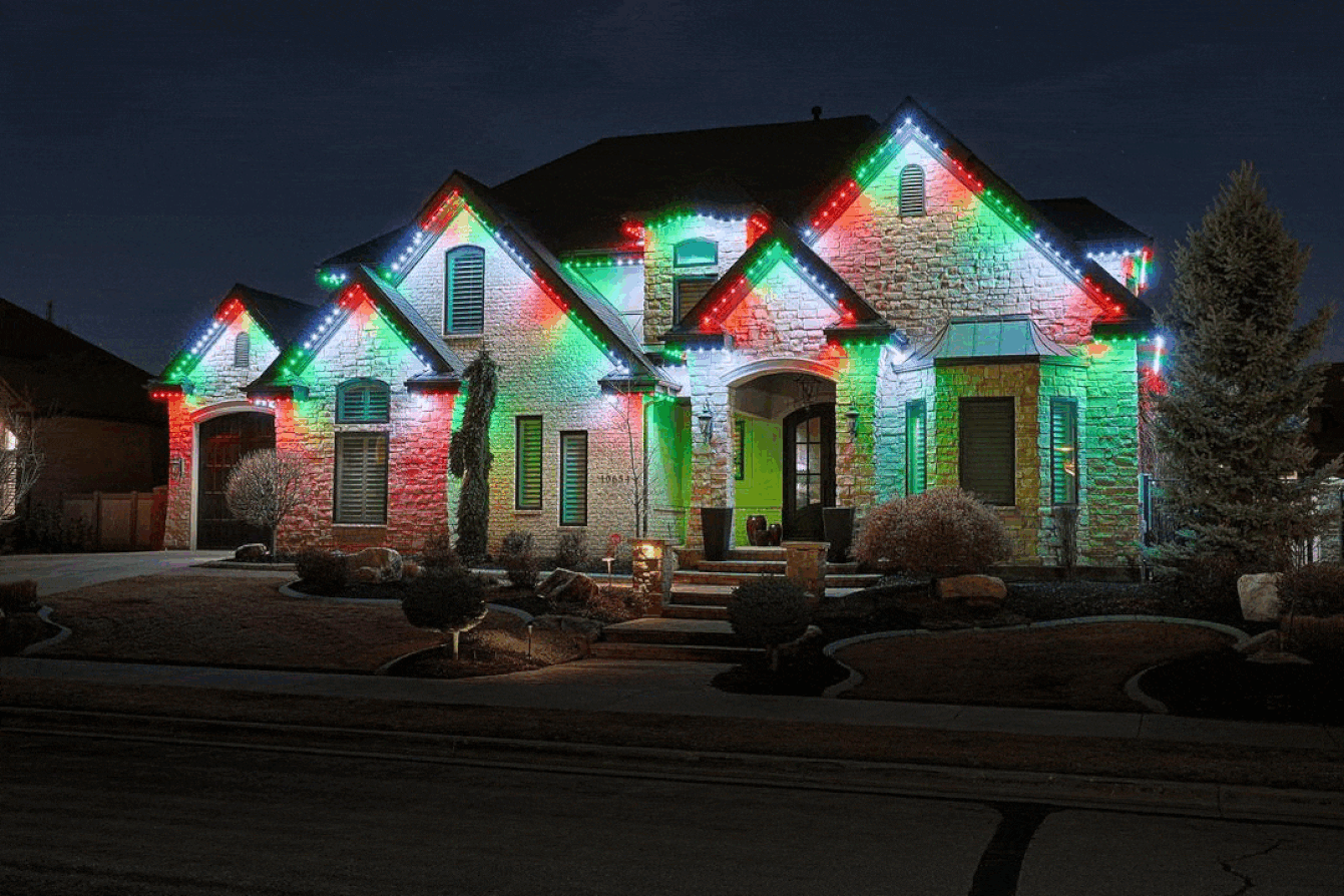 Permanent Christmas Lighting | Programmable Color-Changing Lights