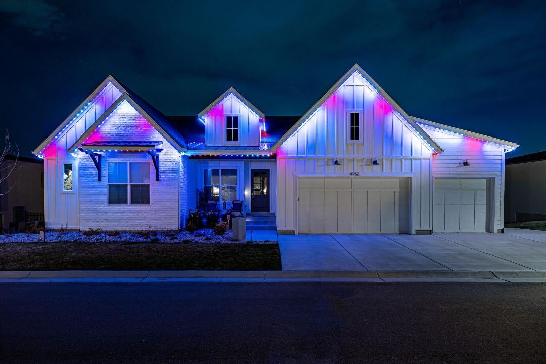 Home With Trimlight Outdoor LED Lighting