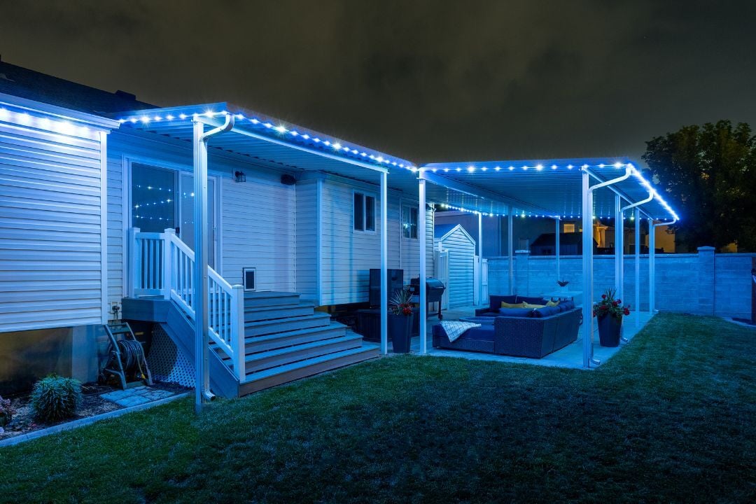 home with Trimlight's LED house lights