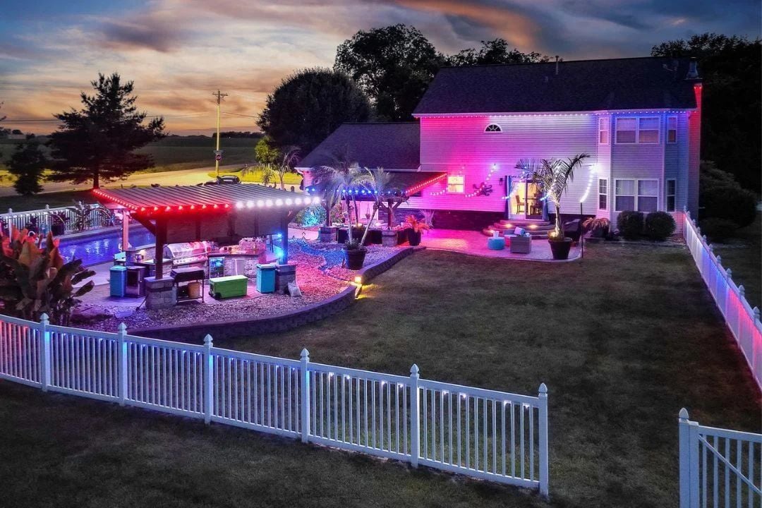 Master Holiday and Event Decorating with Trimlight Permanent Fence Edge Lighting